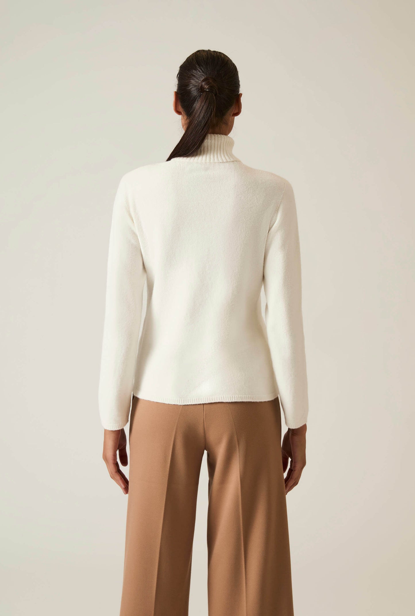 White Polo Neck Jumper