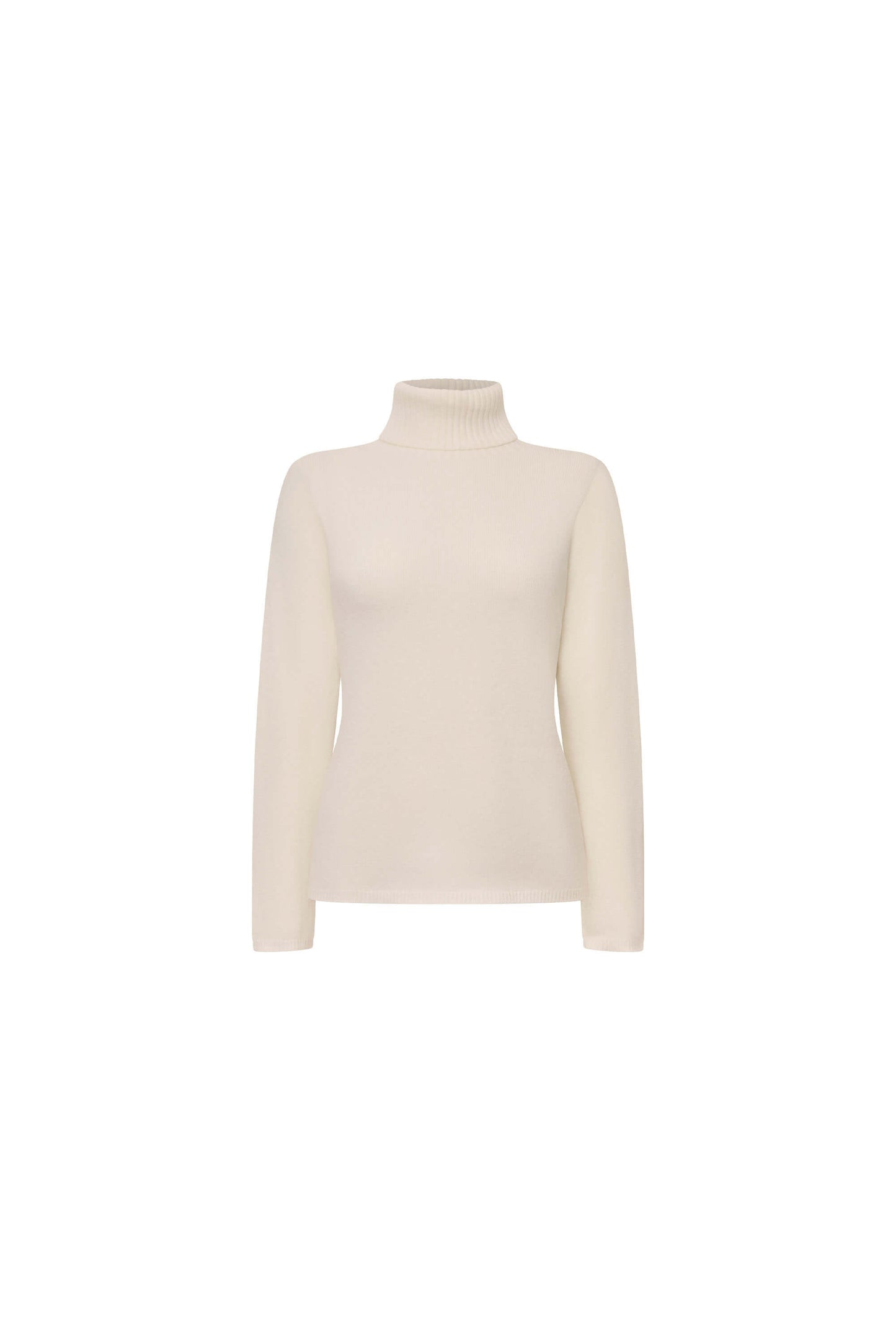 White Polo Neck Jumper