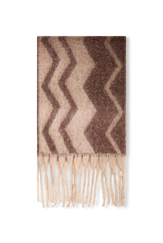 Zig Zag Brown Scarf