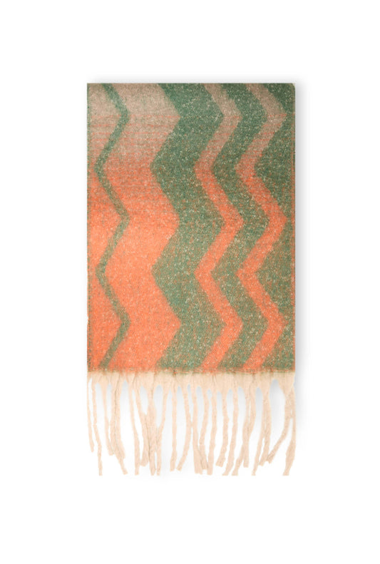 Zig Zag Green Scarf