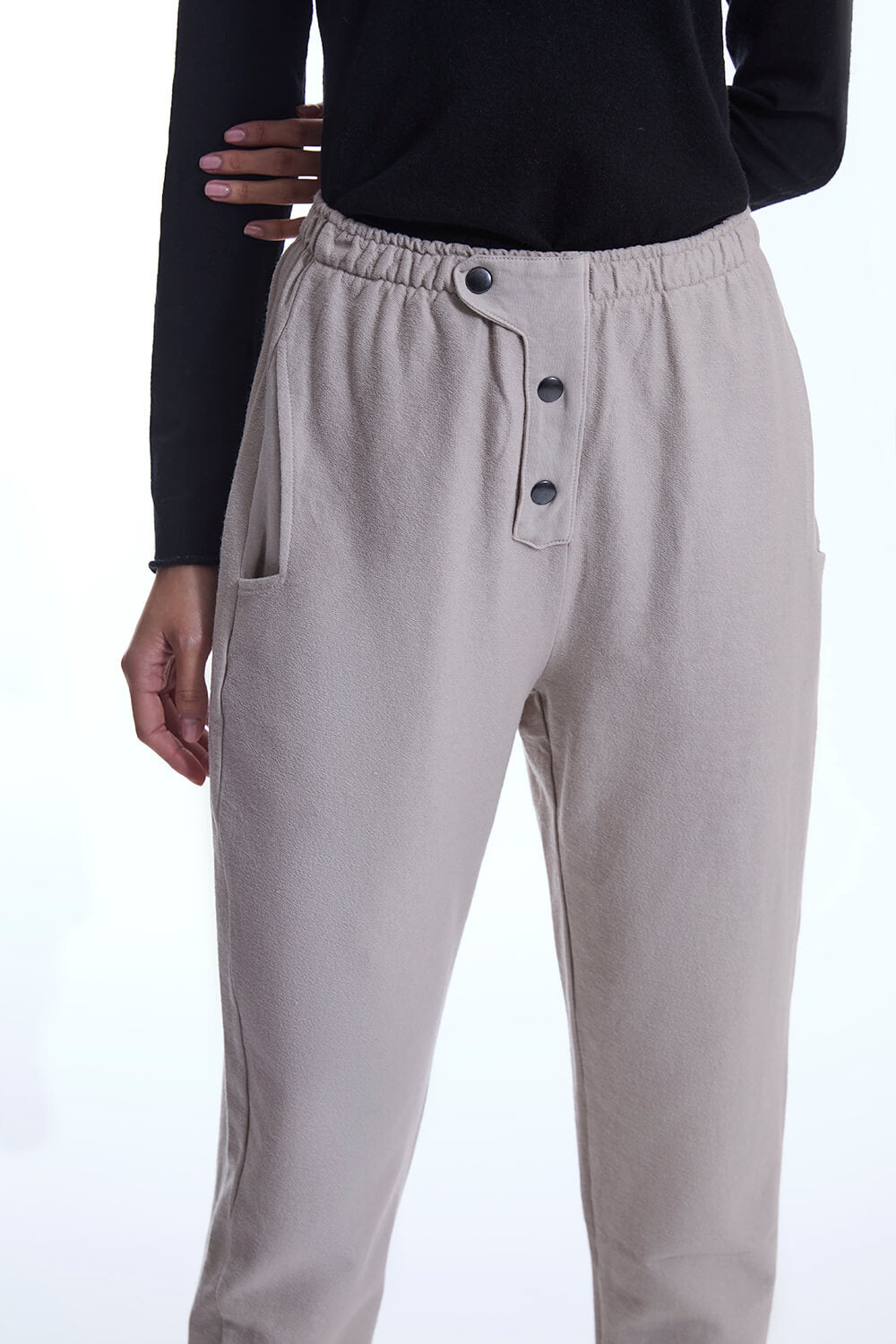 Cotton Beige Trousers