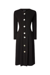 Buttoned Pocket Midi Dress - James Lakeland