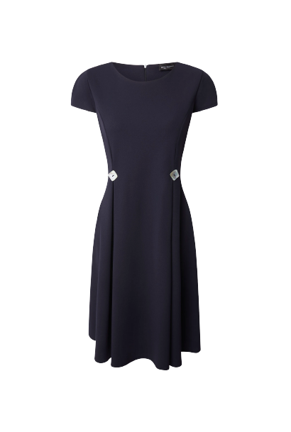 Pin Tuck Detail Knee Length Dress - James Lakeland