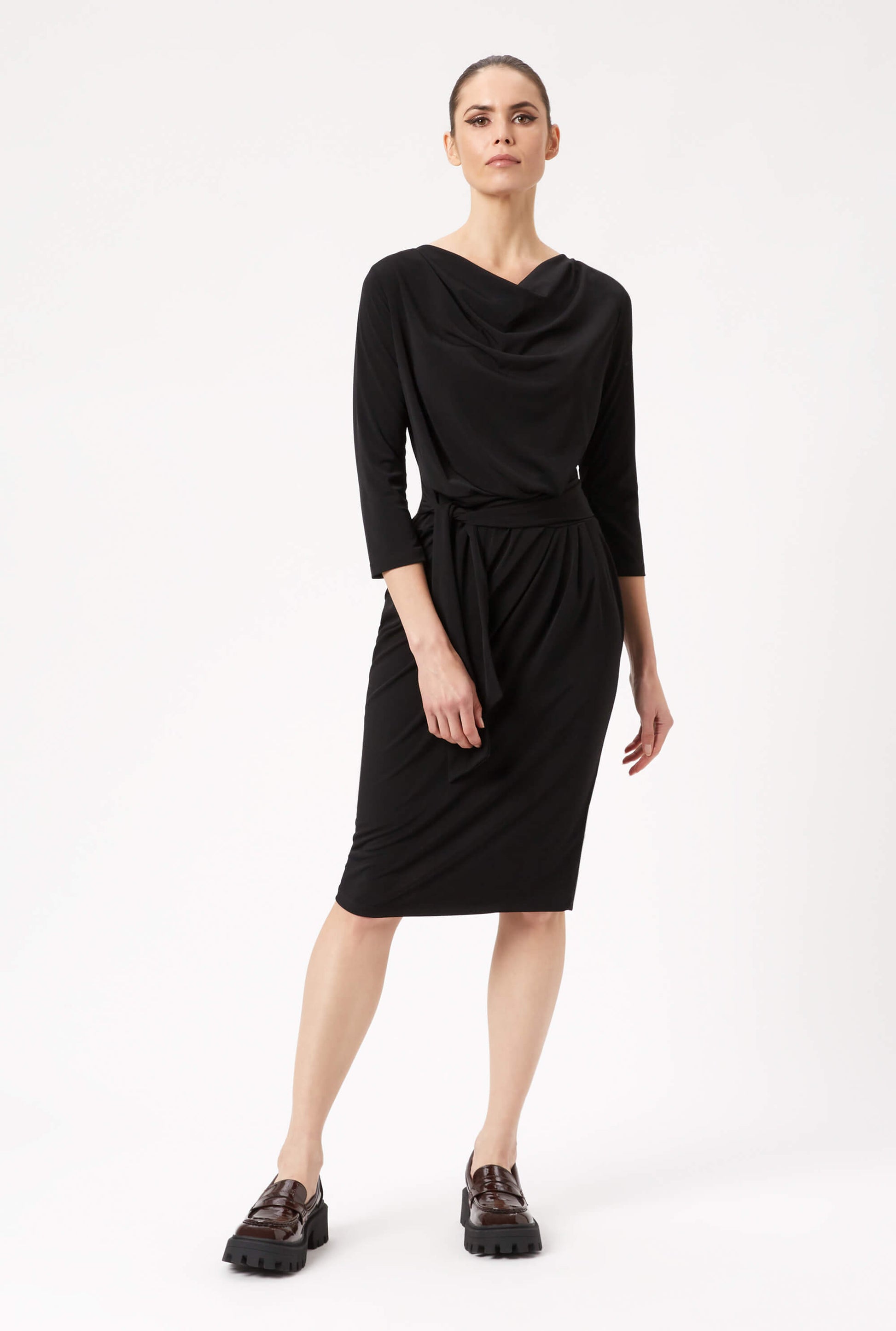 Ruched Belt Dress - James Lakeland