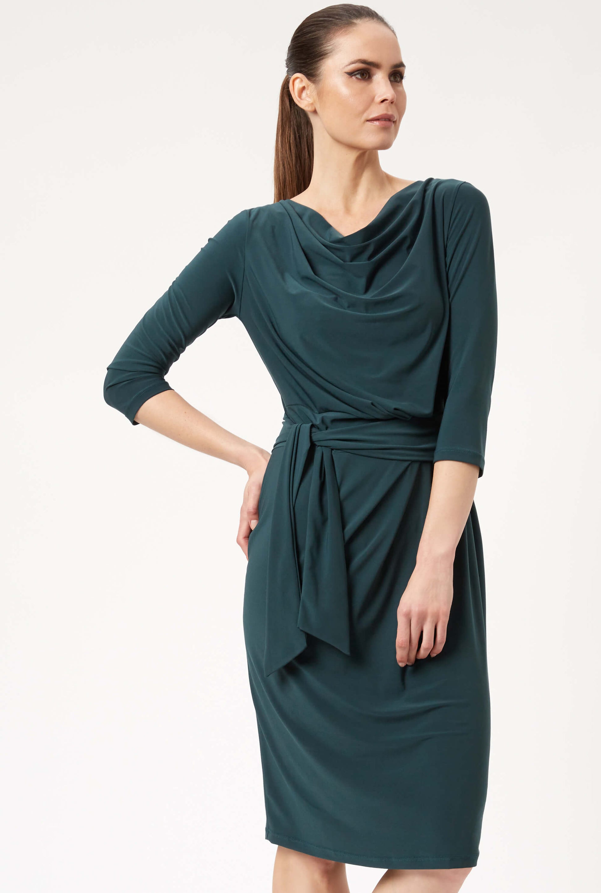 Ruched Belt Dress - James Lakeland