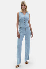 Sleeveless Denim Waistcoat - James Lakeland