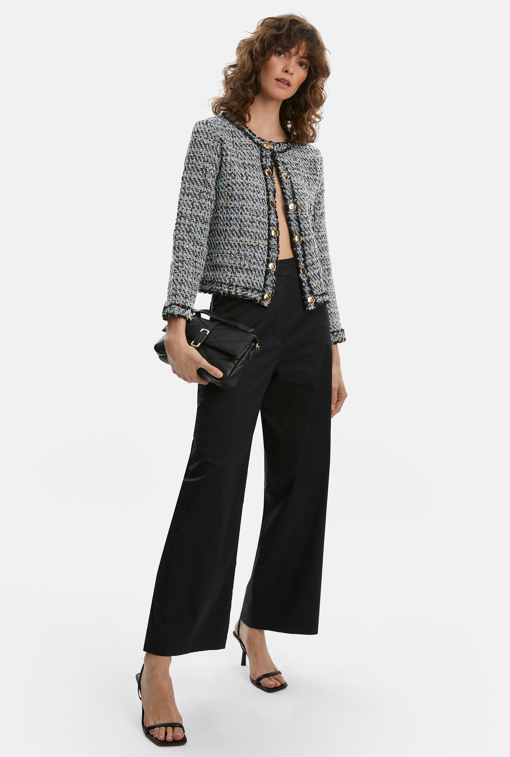 Tweed jacket discount black trousers