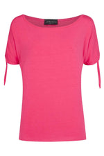 Bow Sleeve T-Shirt Fuchsia (6877320708252)