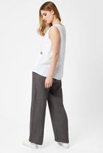 Linen Sleeveless Top (6932476952732)