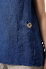Linen Sleeveless Top (6932476952732)