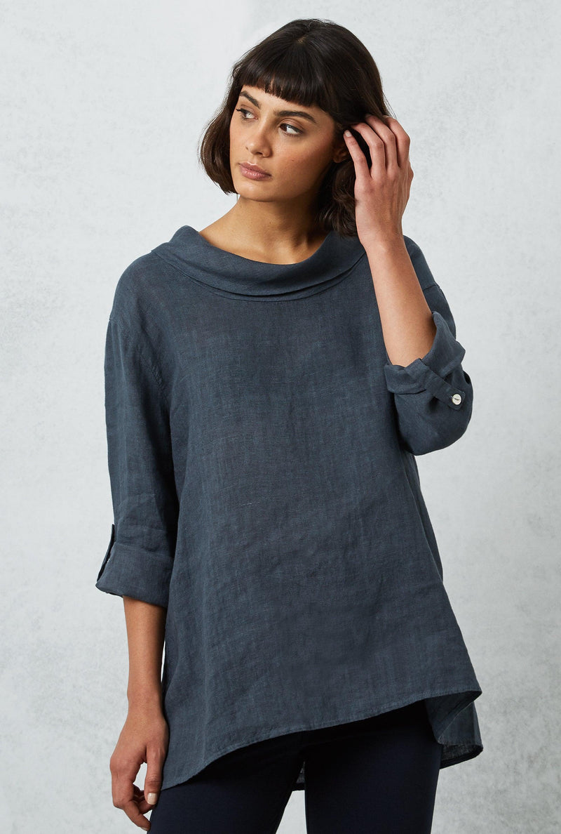 Long Cowl Neck Top (6974214766748)