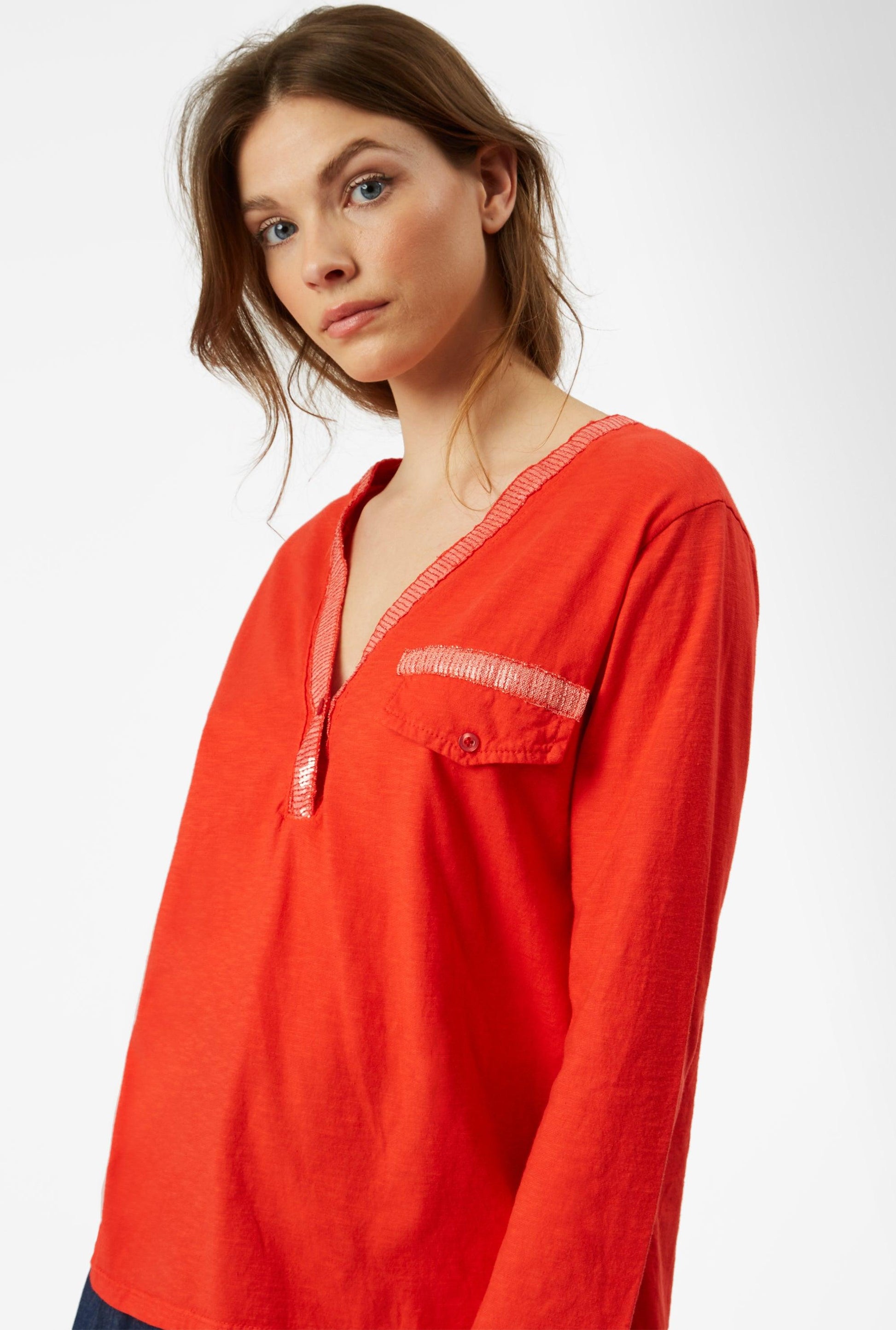 Sequin Trim Top (6923547771036)