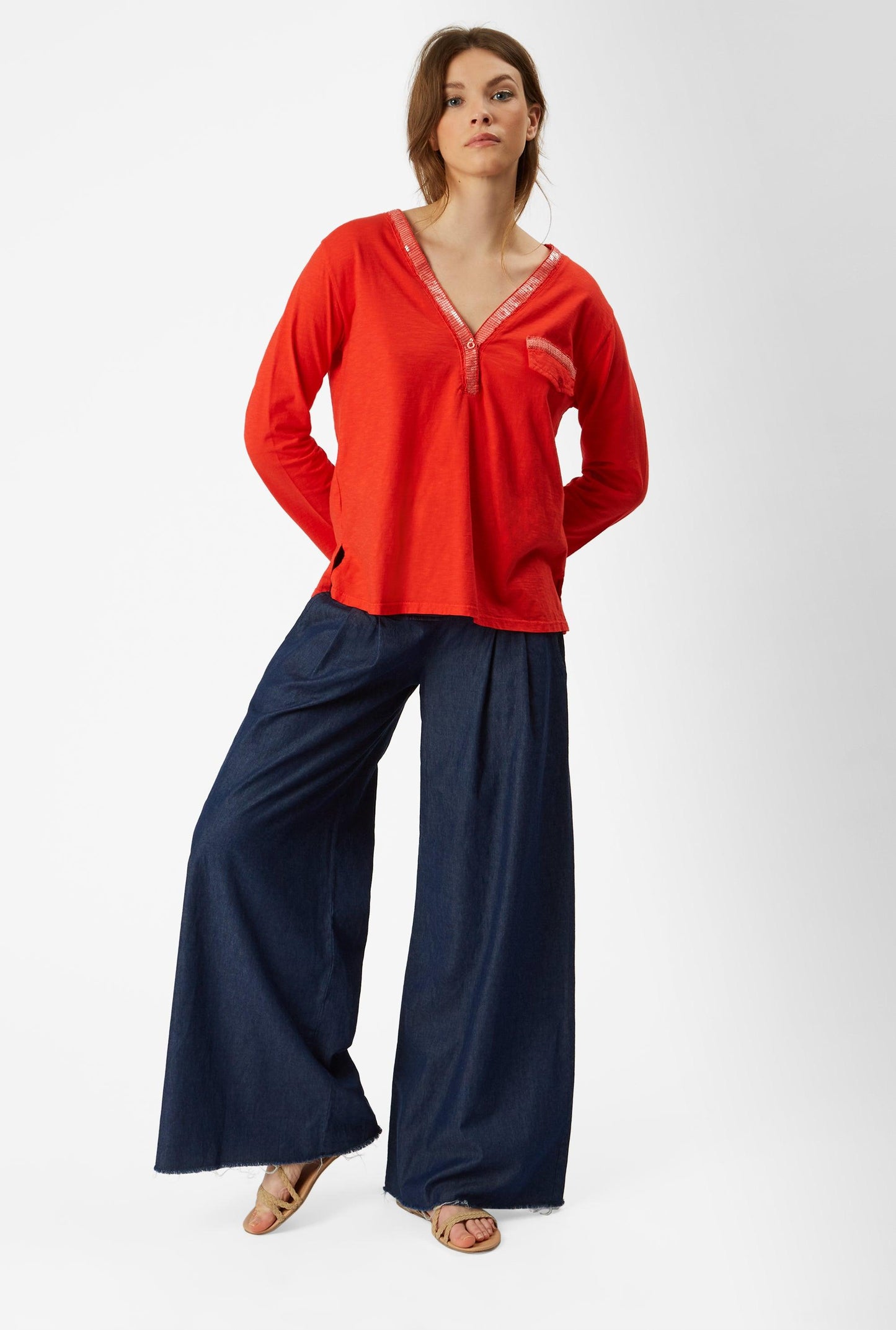 Sequin Trim Top (6923547771036)