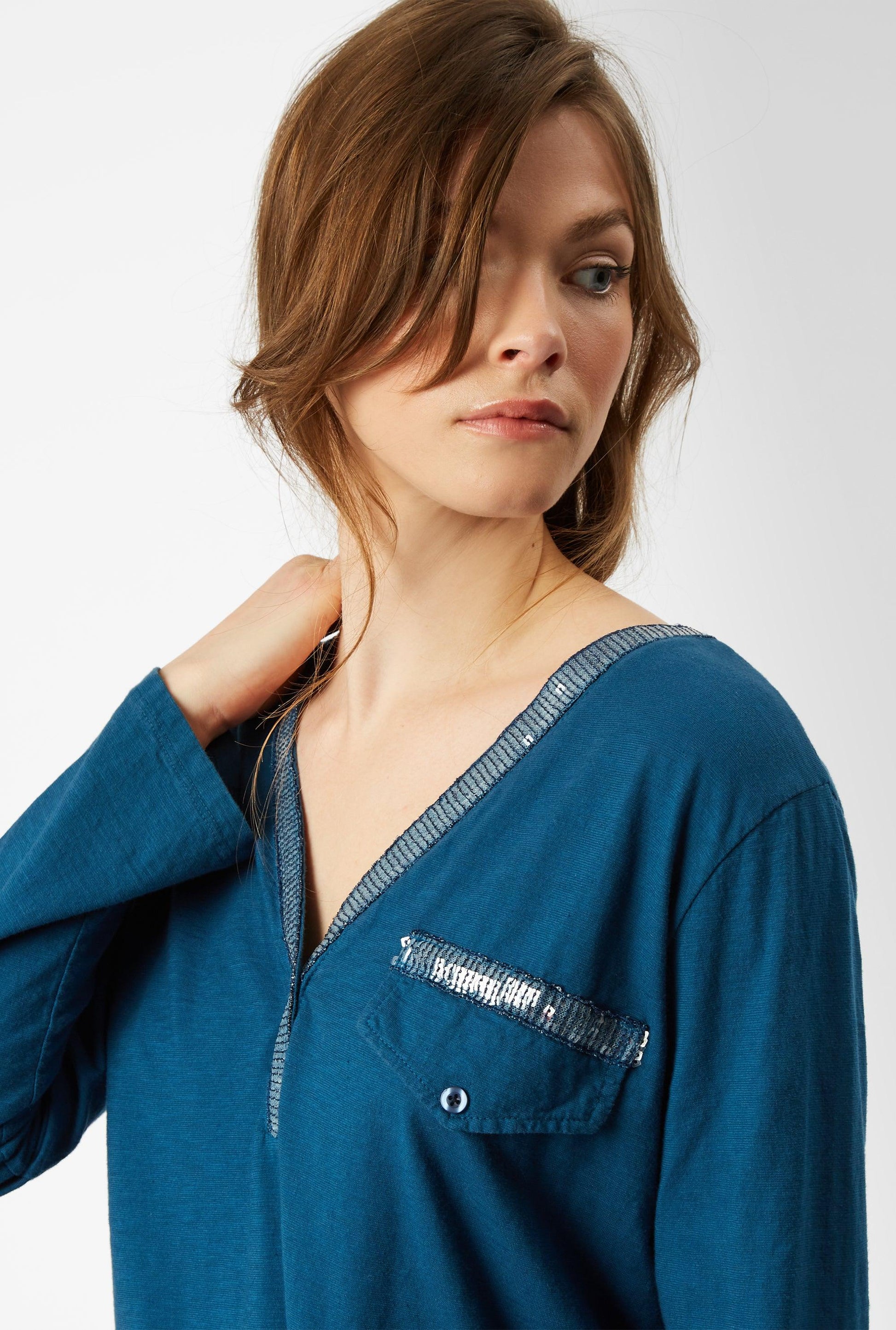 Sequin Trim Top (6923547771036)