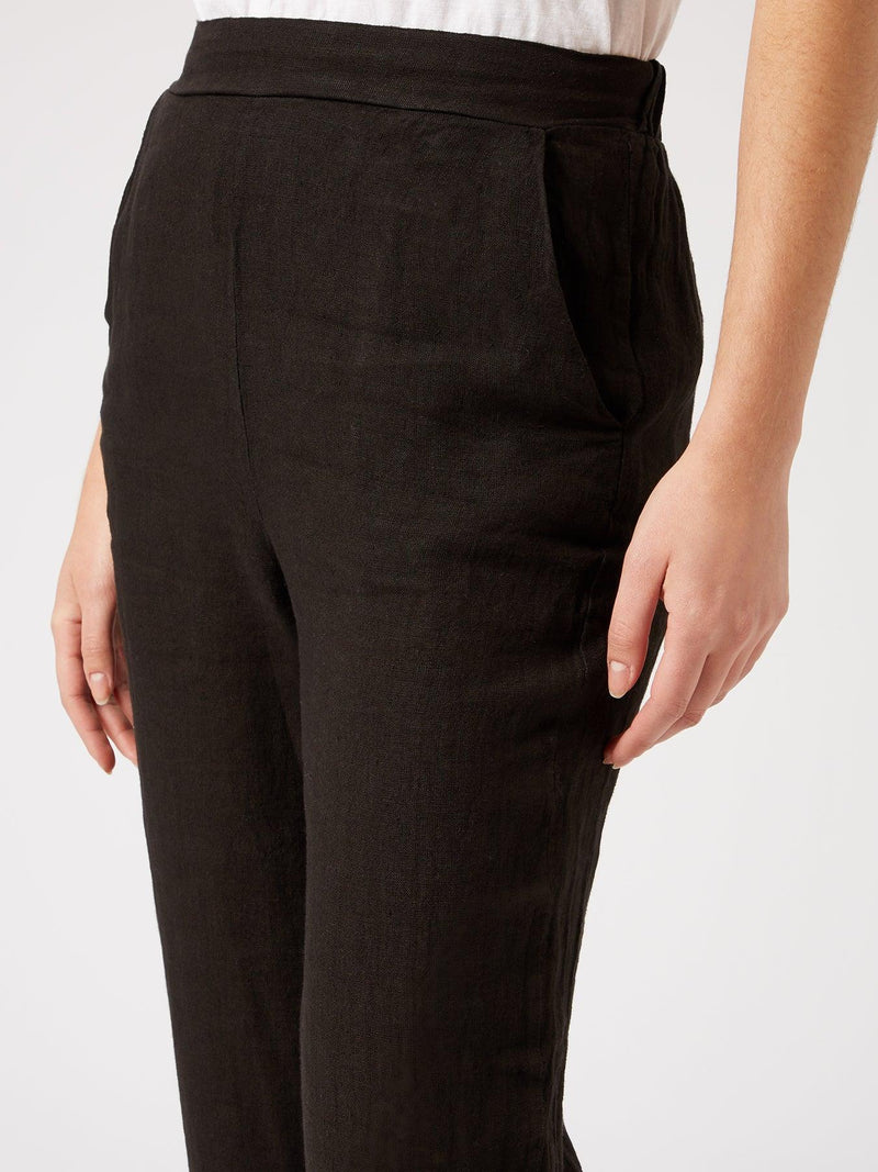 Rowan Wide Leg Pant Black - Women's Pants | Saint + Sofia® USA